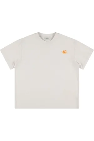 Etro Camiseta De Jersey De Algodón Bordada