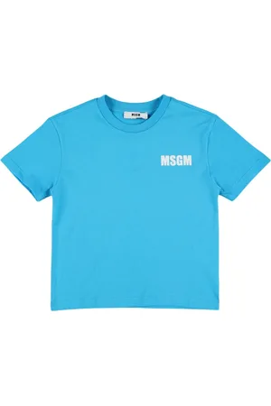 Msgm Camiseta De Jersey De Algodón Estampada
