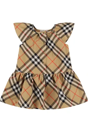 Burberry Vestido De Algodón Gabardina
