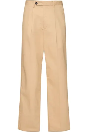 Bally Pantalones Plisados De Algodón
