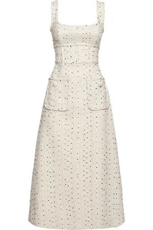 Elie saab Vestido Midi De Tweed