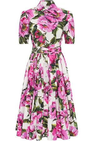 Dolce & Gabbana Vestido Camisero De Popelina