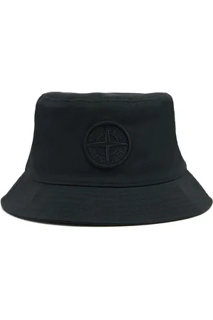 Stone Island Gorro Bucket De Algodón Con Logo