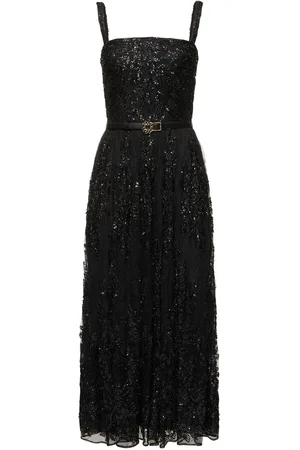 Elie saab Vestido Largo De Encaje Con Bordado