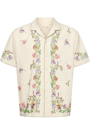 HARAGO Camisa De Algodón Manga Corta