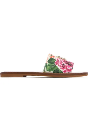 Dolce & Gabbana Sandalias Planas Con Estampado