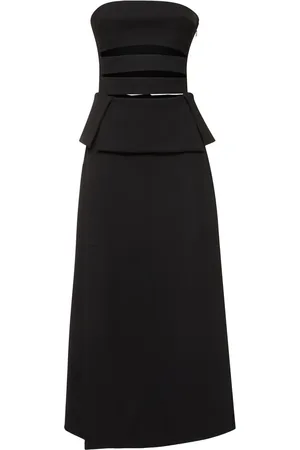 Proenza Schouler Vestido Largo De Punto De Lana