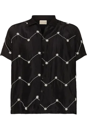 HARAGO Camisa De Seda Con Manga Corta