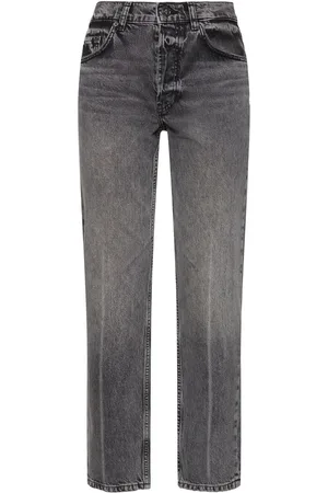 ANINE BING Jeans Rectos Con Cintura Alta