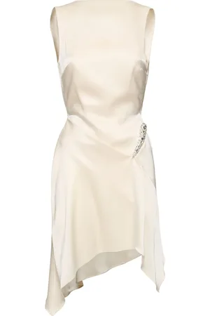 DAVID KOMA Vestido Corto De Satén Drapeado