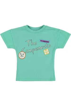 The Campamento Camiseta De Jersey De Algodón Bordada