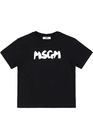 Msgm Camiseta De Jersey De Algodón Estampada