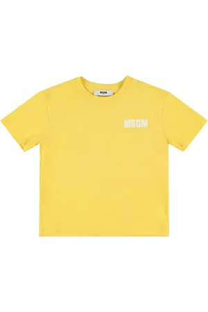 Msgm Camiseta De Jersey De Algodón Estampada