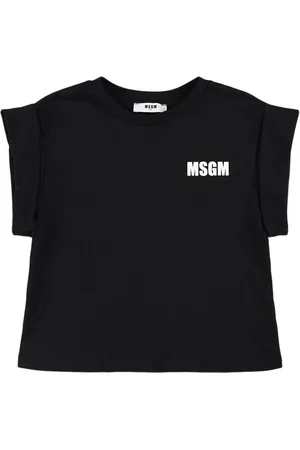 Msgm Camiseta De Jersey De Algodón Con Logo