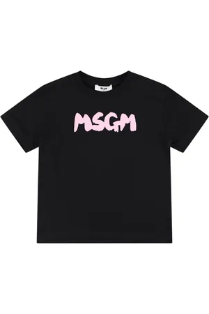 Msgm Camiseta De Jersey De Algodón Estampada
