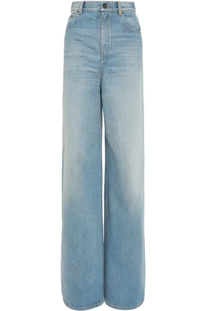 Chloé Jeans Anchos De Algodón Denim