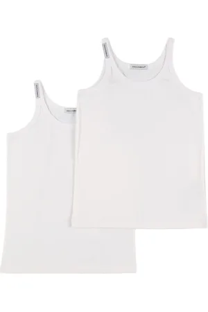 Dolce & Gabbana Set De 2 Camisetas De Algodón Sin Mangas