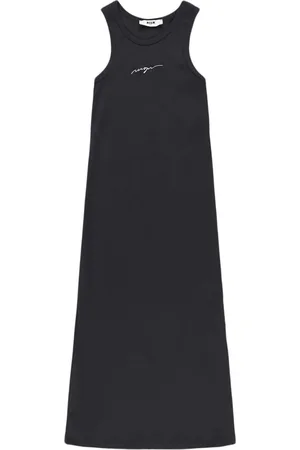 Msgm Vestido De Algodón Interlock