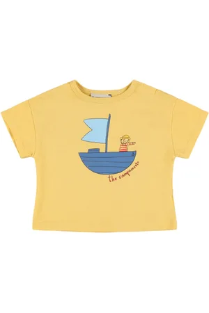 The Campamento Camiseta De Jersey De Algodón Estampada