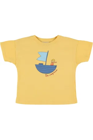 The Campamento Camiseta De Jersey De Algodón Estampada