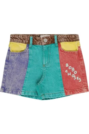Bobo Choses Shorts De Denim Color Block