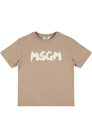 Msgm Camiseta De Jersey De Algodón Estampada