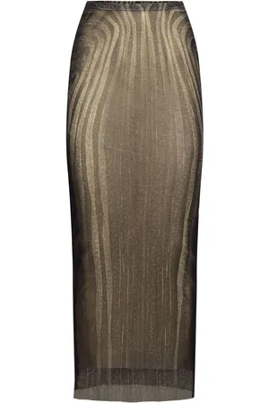Jean Paul Gaultier Falda Larga De Malla