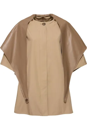 Max Mara Capa De Gabardina De Algodón