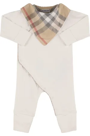Burberry Pelele De Algodón Con Babero