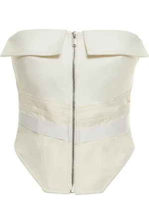 DION LEE Top Corsé De Lona Con Cremallera