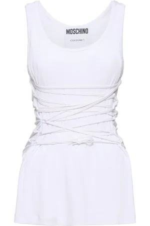 Moschino Top De Algodón Sin Mangas