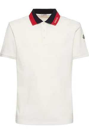 Moncler Polo De Algodón Con Logo