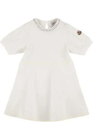 Moncler Vestido De Piqué De Algodón