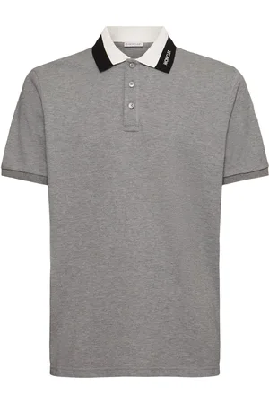 Moncler Polo De Algodón Con Logo
