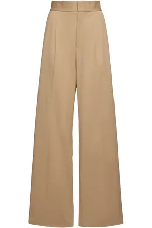Msgm Pantalones Anchos De Algodón
