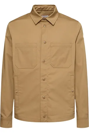 Moncler Sobrecamisa De Algodón Gabardina
