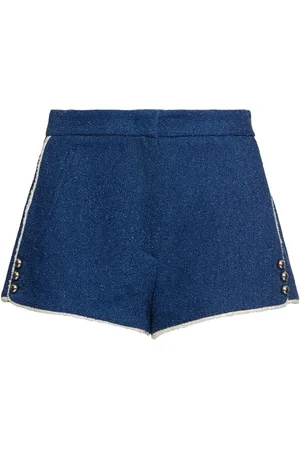 Msgm Shorts Cortos De Algodón
