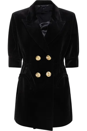 Blazé Milano Vestido Corto De Terciopelo De Algodón