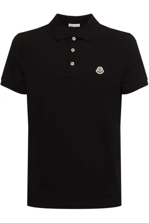 Moncler Polo De Algodón Con Parche