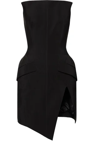 MUGLER Vestido Corto Sin Tirantes