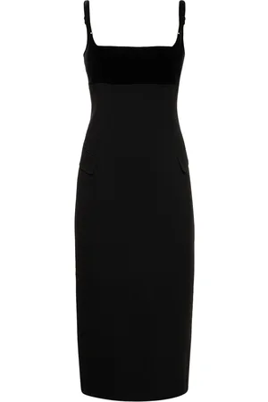 Tory Burch Vestido Lencero Midi De Crepé
