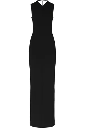 Khaite Vestido Midi De Viscosa Espalda Abierta