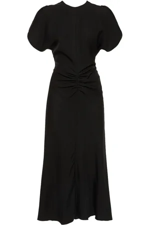 Victoria Beckham Vestido Midi De Viscosa