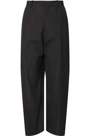Acne Studios Pantalones De Lana Con Raya Diplomática