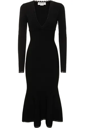 Victoria Beckham Vestido Midi De Viscosa