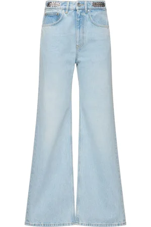 Paco rabanne Jeans Rectos De Denim Con Cintura Alta