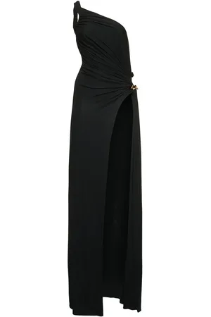 Dsquared2 Vestido Largo De Crepé Viscosa Con Un Tirante