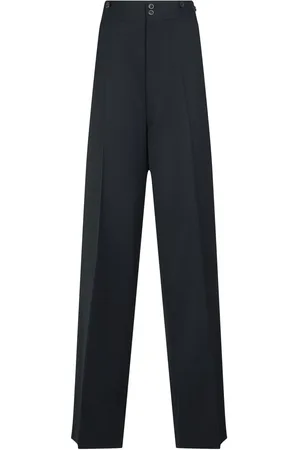 Maison Margiela Pantalones Anchos De Lana