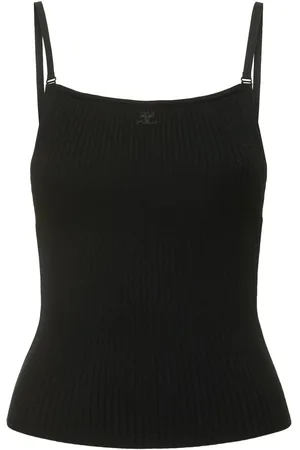Courrèges Tank Top De Punto De Viscosa