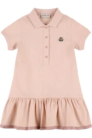 Moncler Vestido Polo De Algodón Piqué